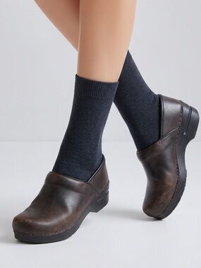Dansko professional Antique Brown Oiled leather Clogs